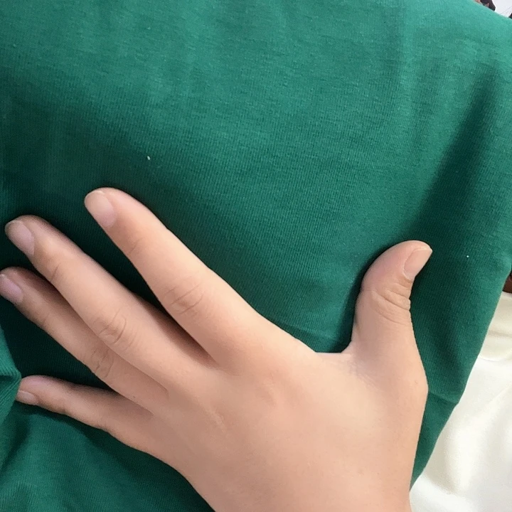 祖母绿色羊绒布头