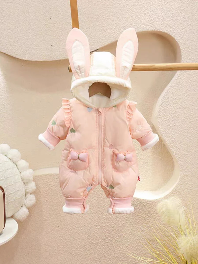 外出服连体衣秋冬男女冬季冬装宝宝棉服加厚保暖加绒外出抱衣外穿