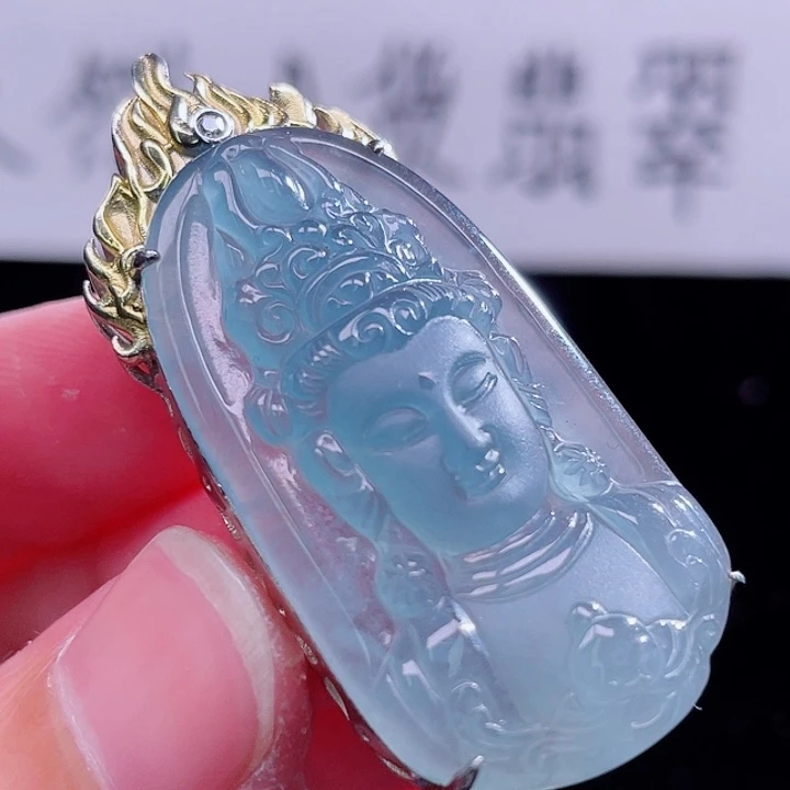 翡翠颈饰银S925镶嵌999999999999