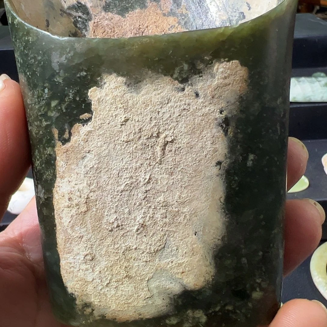 用***0玉马蹄桶摆件器形形件