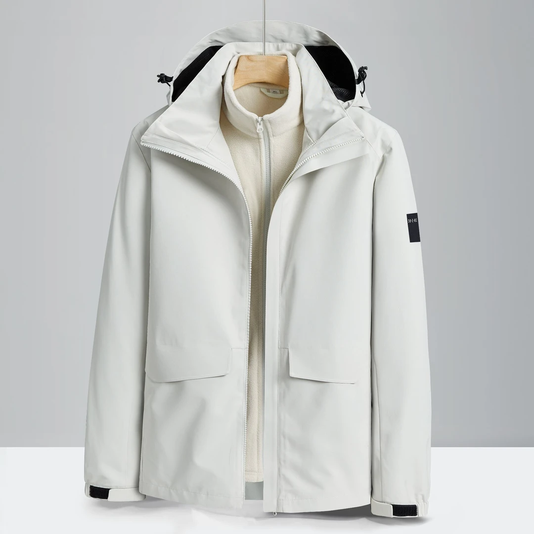 【新疆包邮】户外秋冬男女三合一可拆卸冲锋衣抓绒内胆防水透气