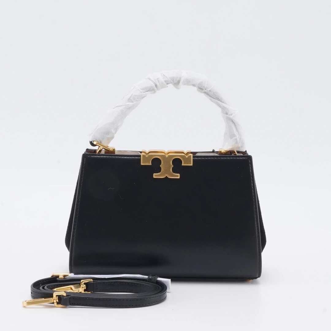 99新 TORY BURCH/汤丽柏琦 黑金mini包/BGK401750002【白菜】