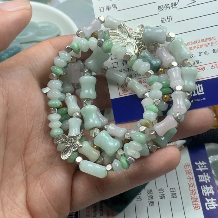 *****翡翠未镶嵌手链翡翠天然缅甸翡翠手串