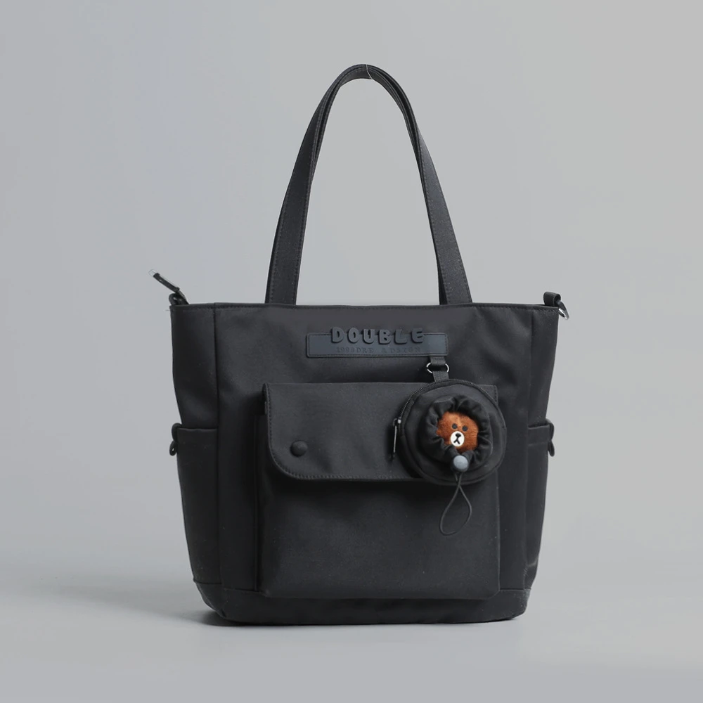 时尚简约单肩斜挎包学生上课包补习补课包通勤托特包韩版作业包