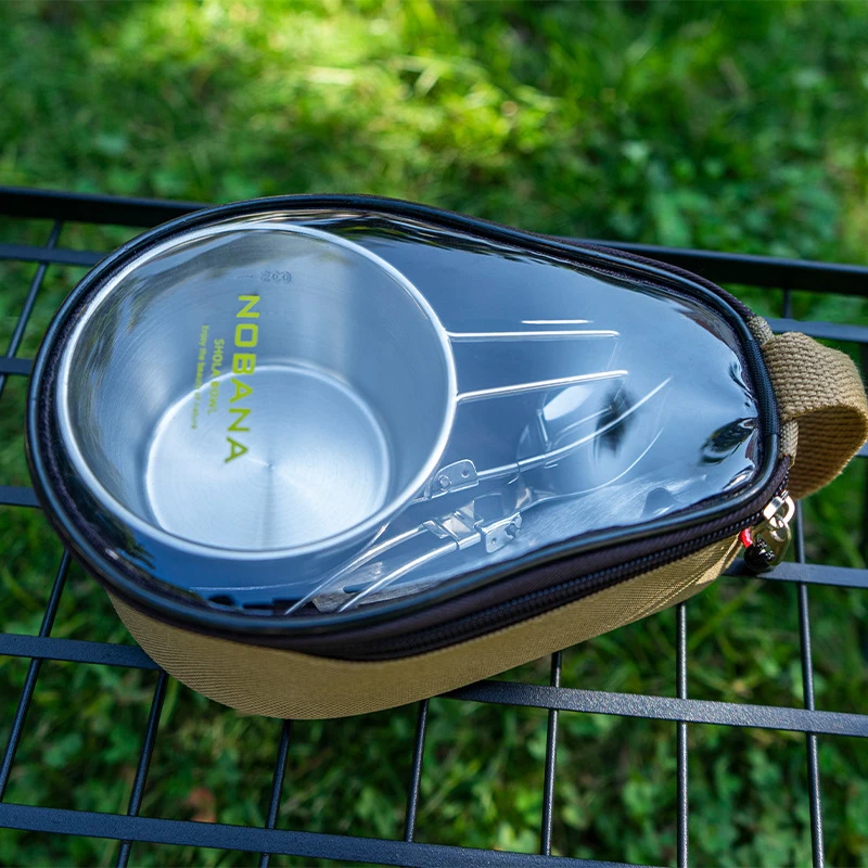 户外雪拉碗套装野餐露营不锈钢餐具登山钓鱼雪拉杯便携式户外套碗