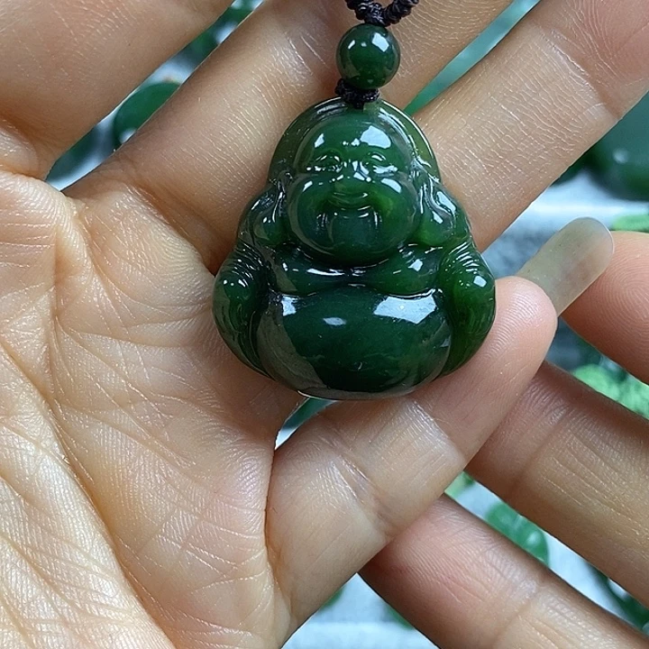 吊坠(不含链)未镶嵌和田玉（碧玉）