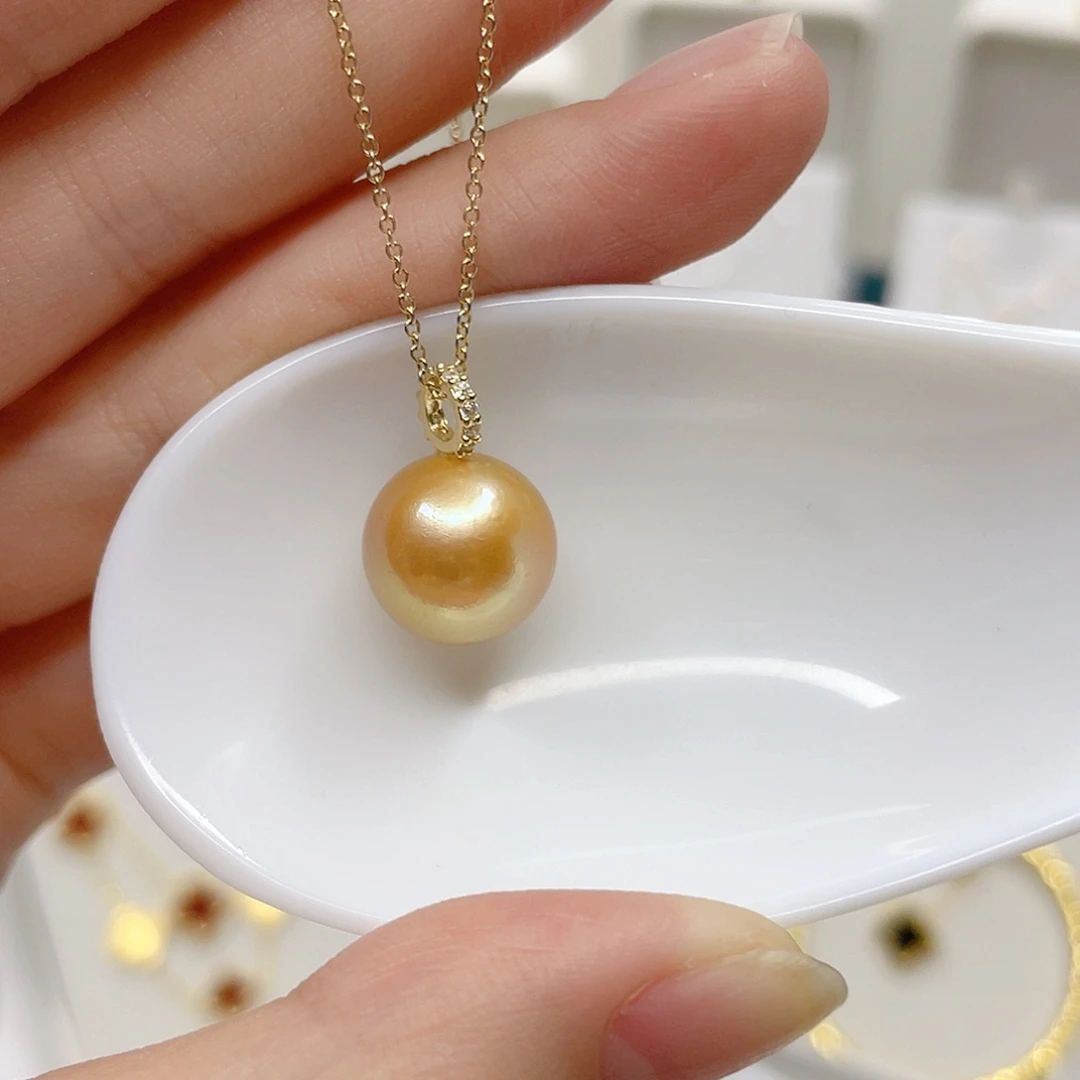 合金淡水珍珠吊坠(赠链)