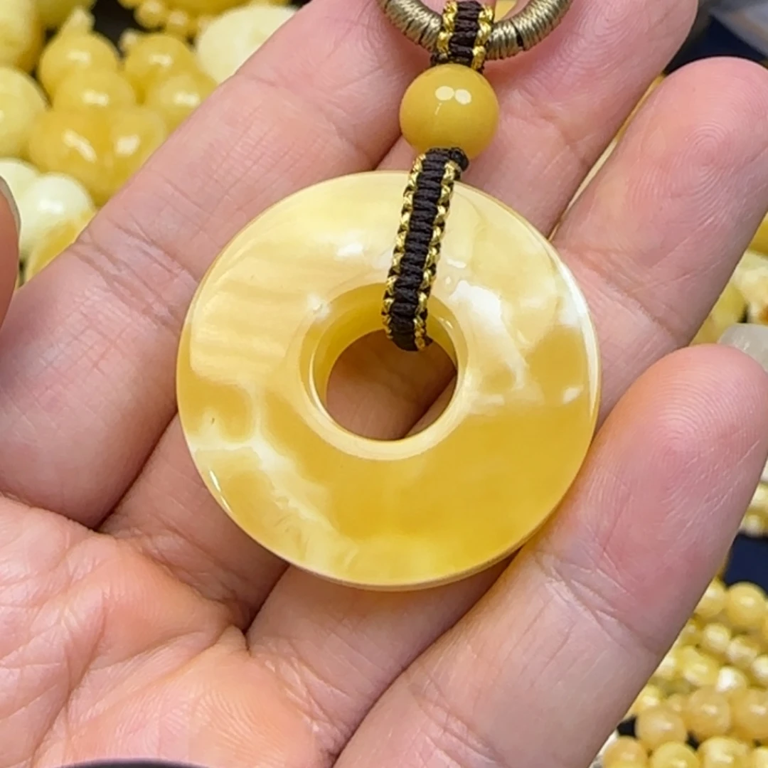 蜜蜡颈饰未镶嵌天然蜜蜡