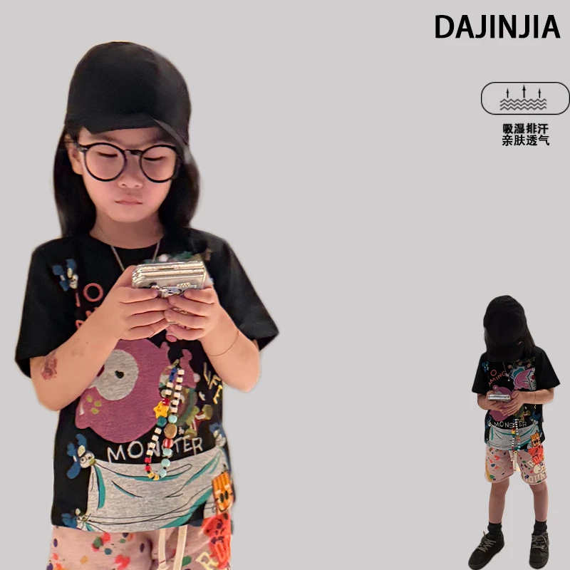 大金定制新款潮牌JAM怪力熊系列卡通酷感印花棉感圆领上衣短袖