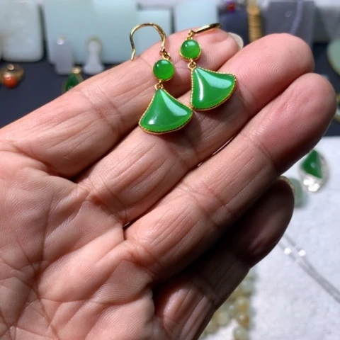 颈饰银S925镶嵌和田玉源*