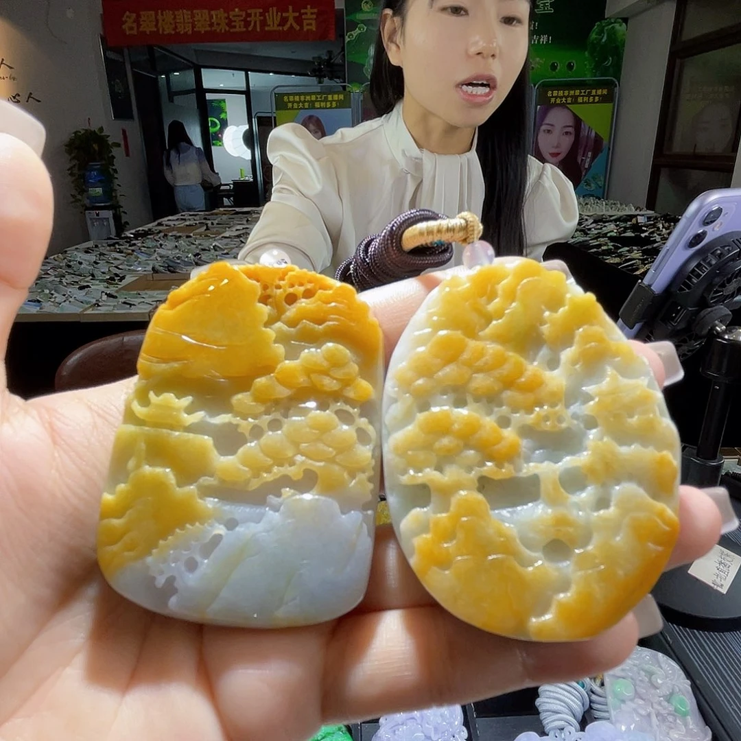 颈饰未镶嵌翡翠多样性随机发货