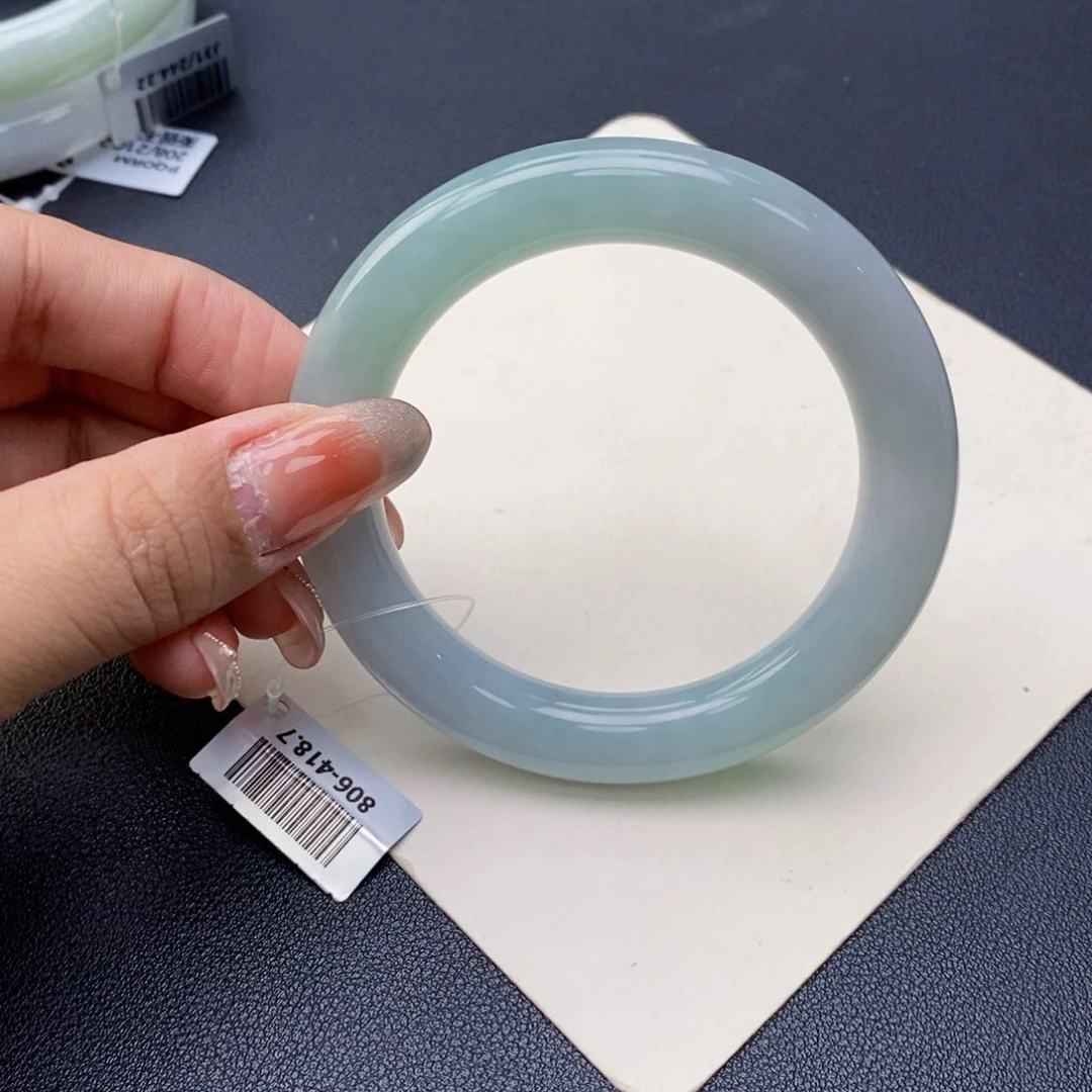 翡翠手镯未镶嵌55胖圆