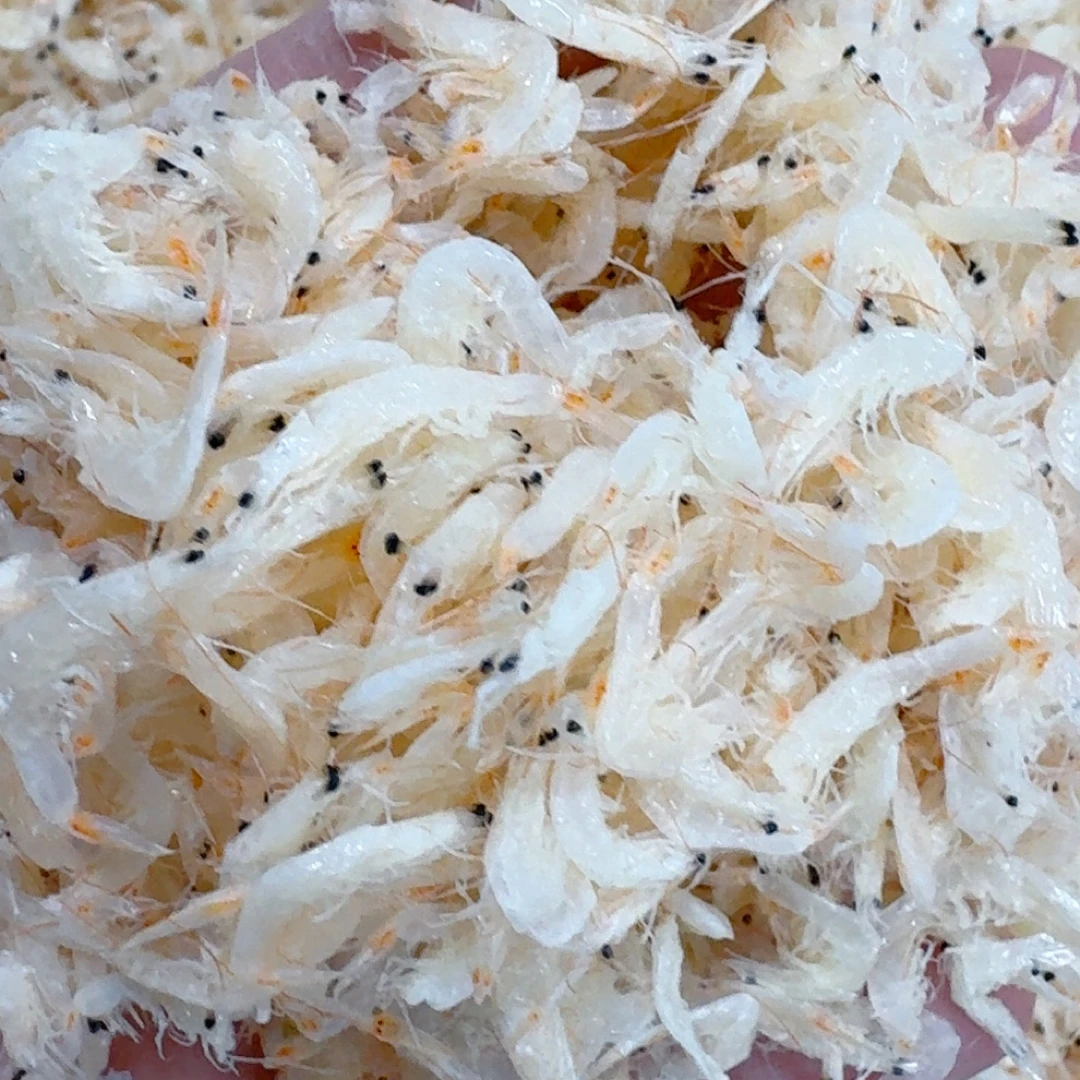 新鲜虾皮煎蛋煮汤