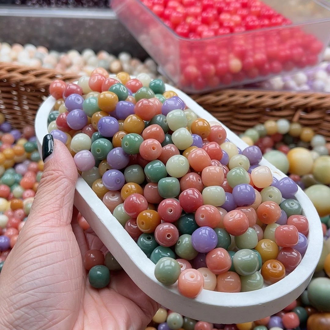 白玉菩提吊坠Q/10mm/100+20颗