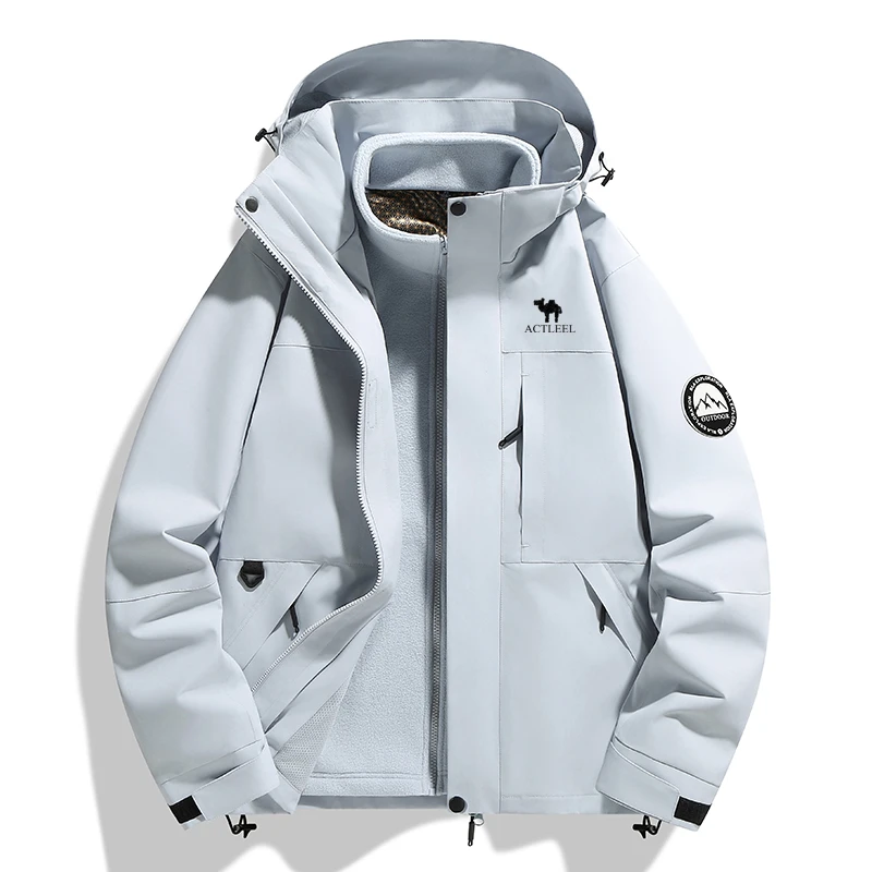 【美洲户外】新款运动风衣男女同款防风防水三合一潮牌风衣外套