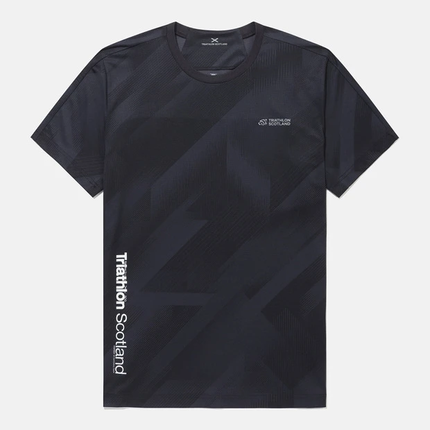 DESCENTE/迪桑特休闲运动夏季男士透气速干印花短袖T恤SQ223ITS45