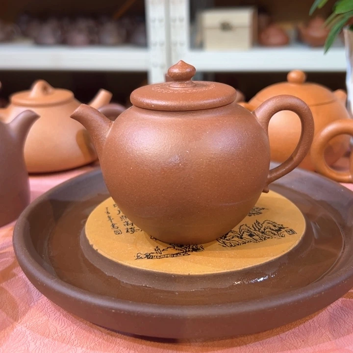 茶壶紫砂紫泥如意宫灯200cc