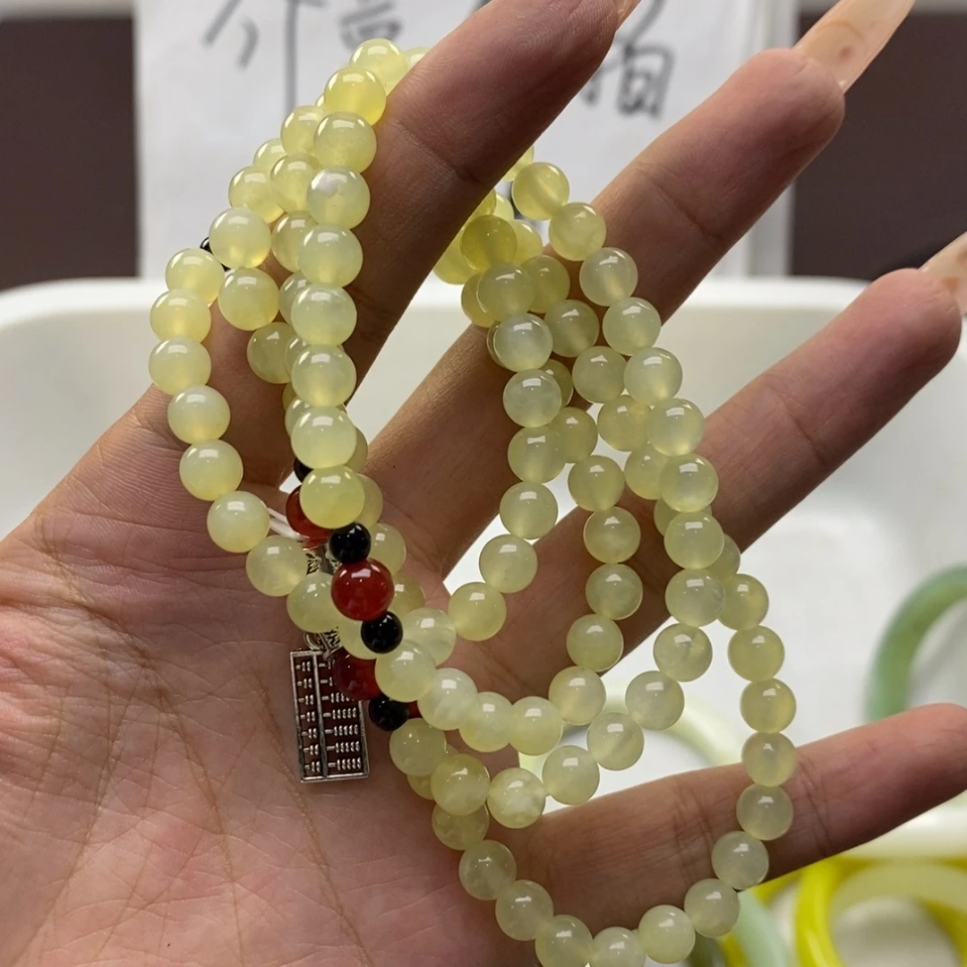 顺***愿未镶嵌蛇纹石玉手镯