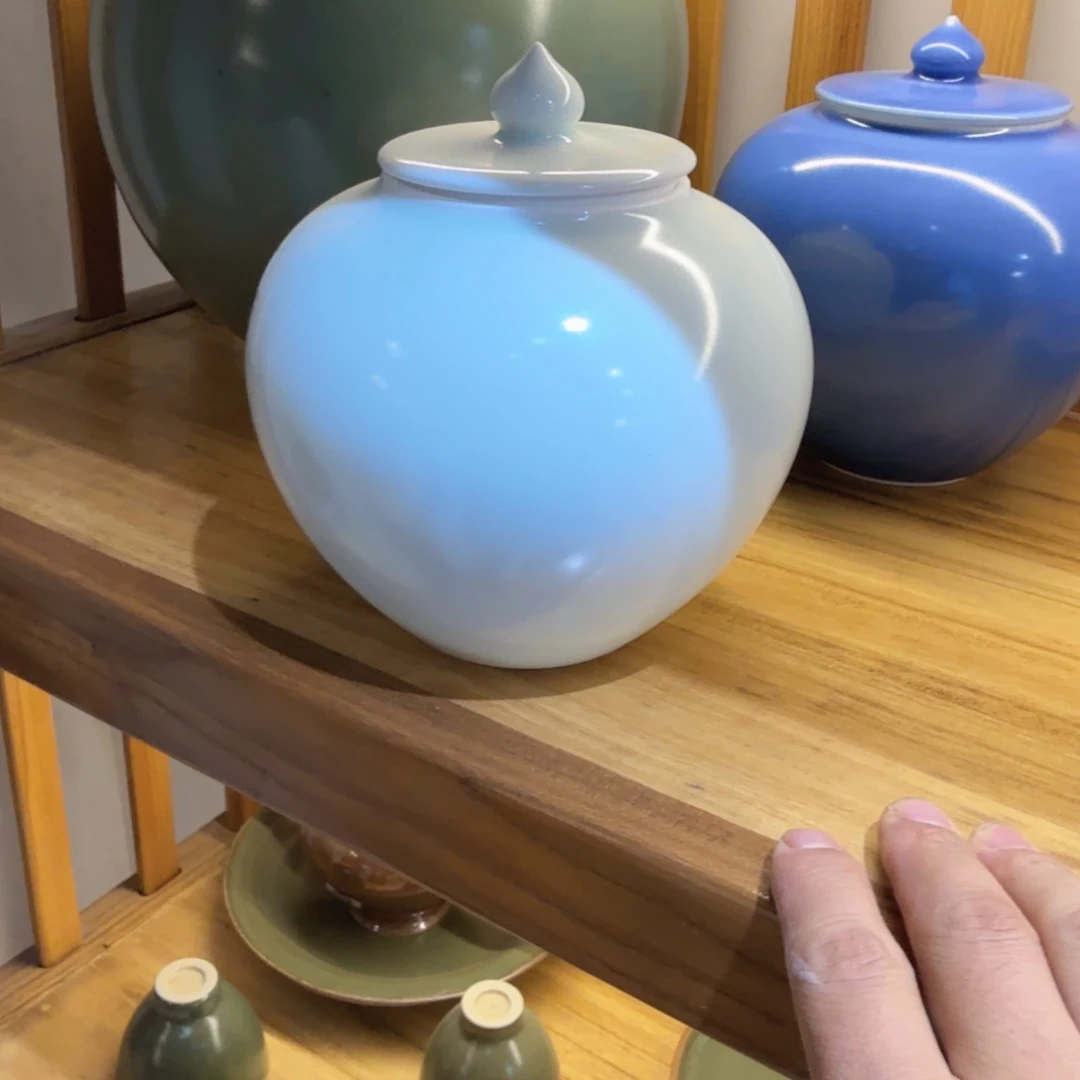 甜白釉色茶叶罐喜欢的可以拍