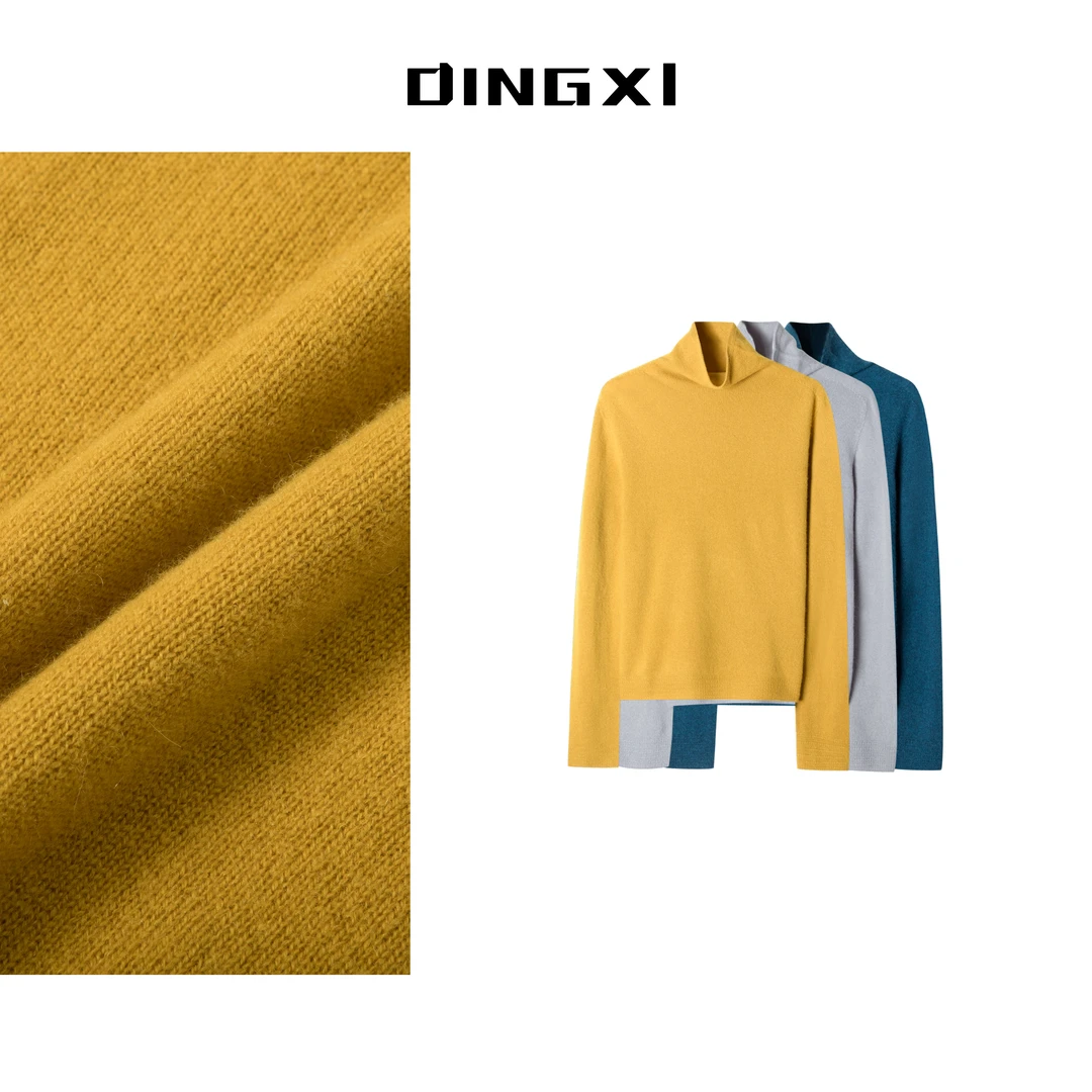 【风生高端甄选】羊绒衫宽松型纯色打底衫内搭百搭时尚女士半高领