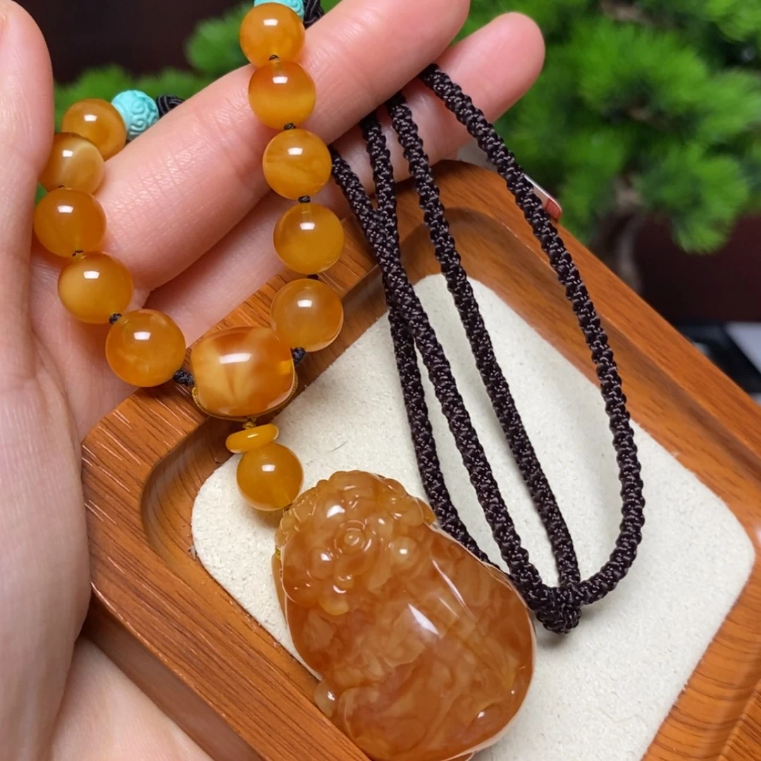 【闪购商品】未镶嵌颈饰蜜蜡项链
