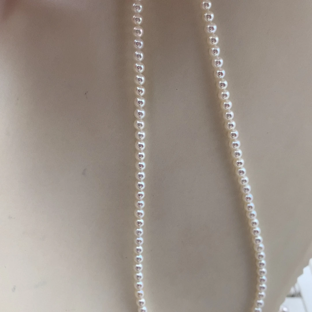 颈饰淡水珍珠18K金镶嵌4-4.5mm 极光