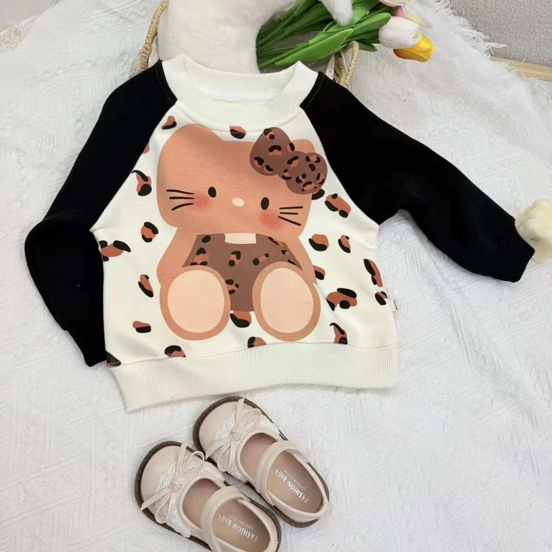 敏敏”小猫打底上衣加厚秋冬女童衣服25339