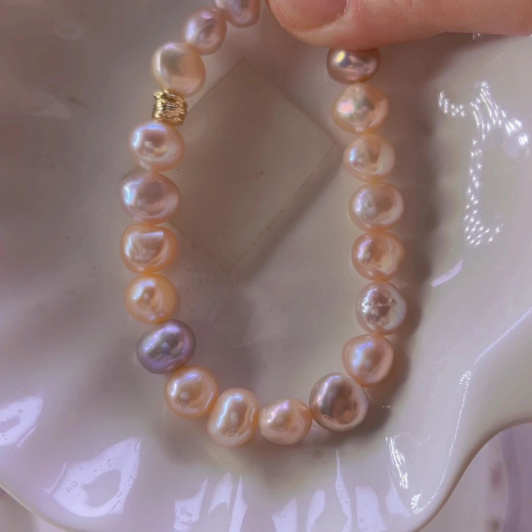 淡水珍珠手绳合金