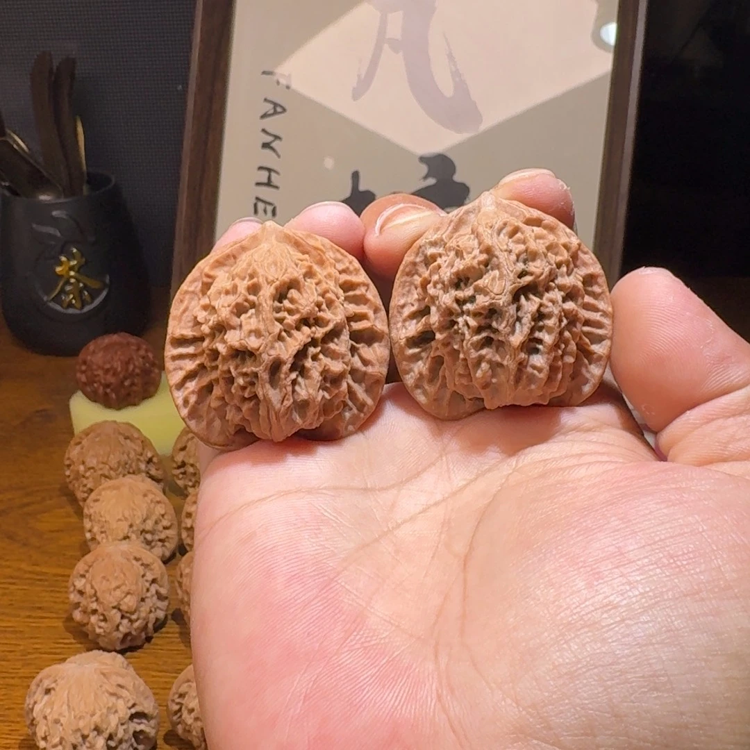 吊坠文玩核桃41尺寸山地老树盘龙纹