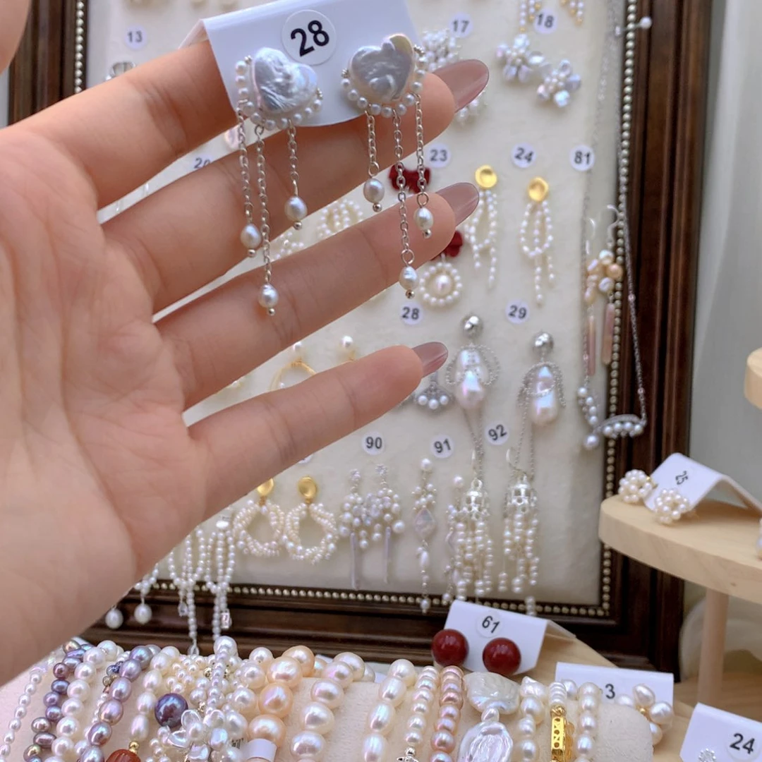 未镶嵌耳饰淡水珍珠