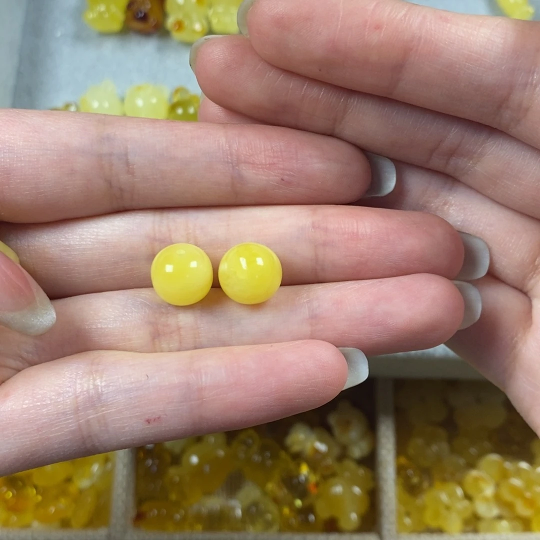 琥珀裸石未镶嵌雷*老型珠2