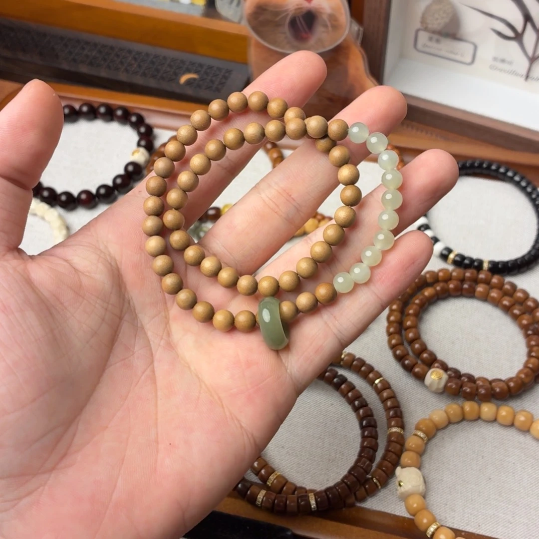 和田玉未镶嵌手链