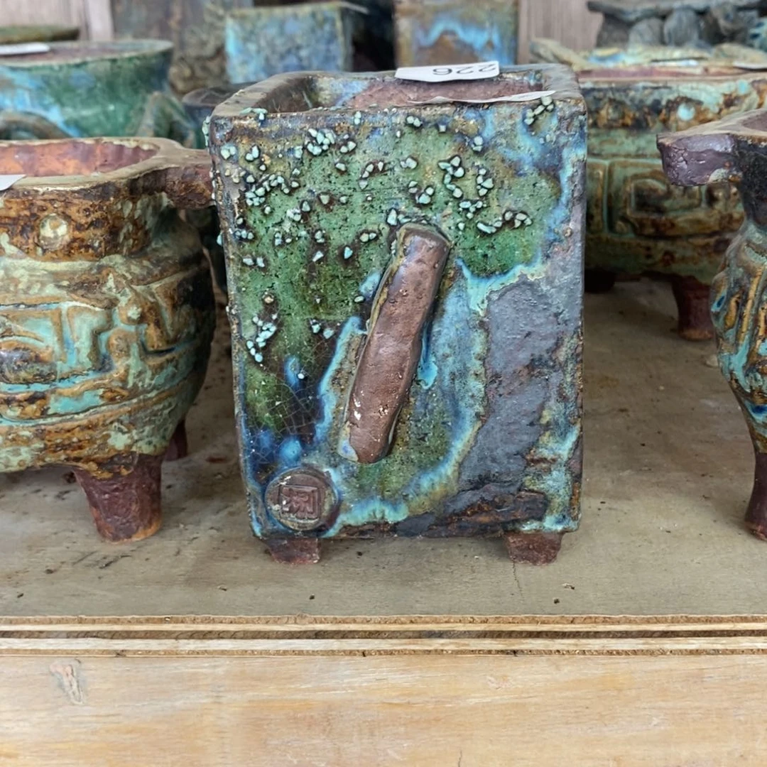 红陶素*墨40号多肉盆一个呀