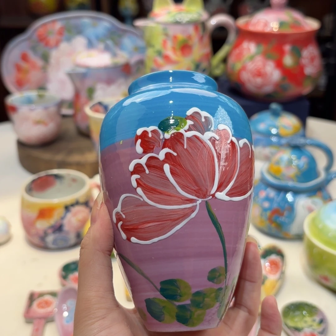 ?****?景德镇手绘高温釉下彩陶瓷茶具