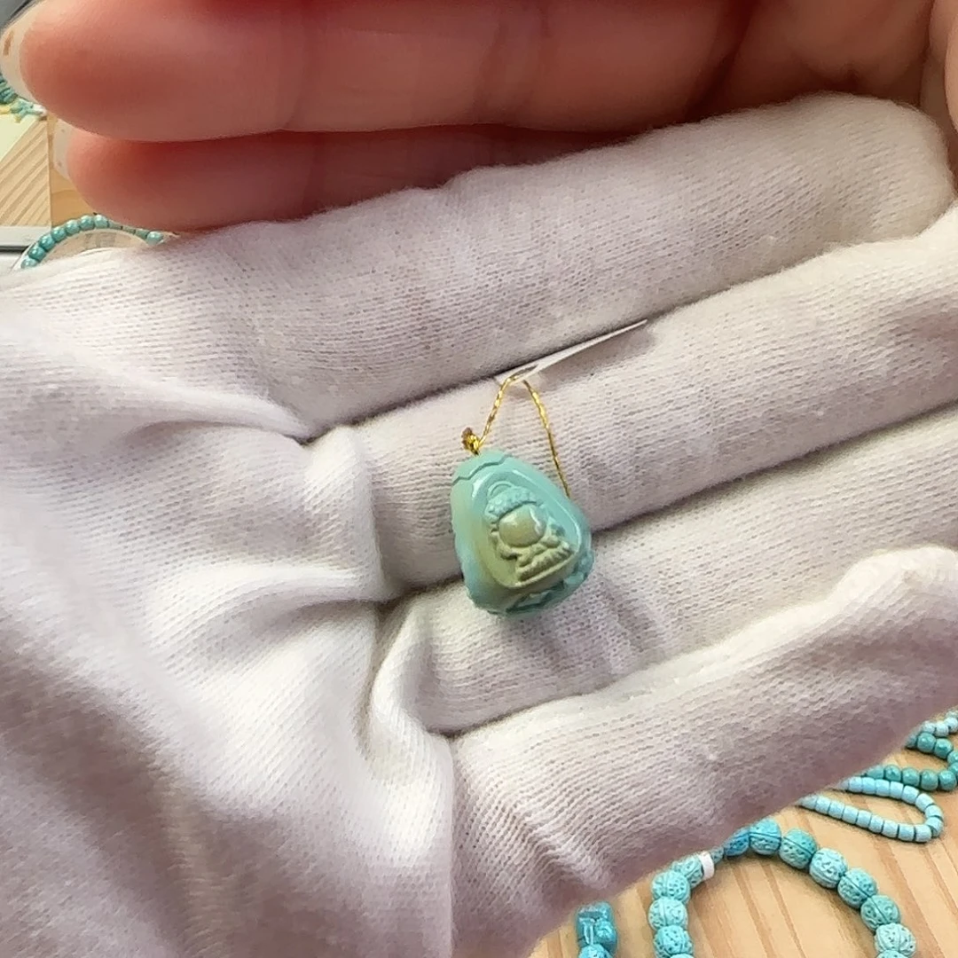 绿松石未镶嵌134三面佛+w