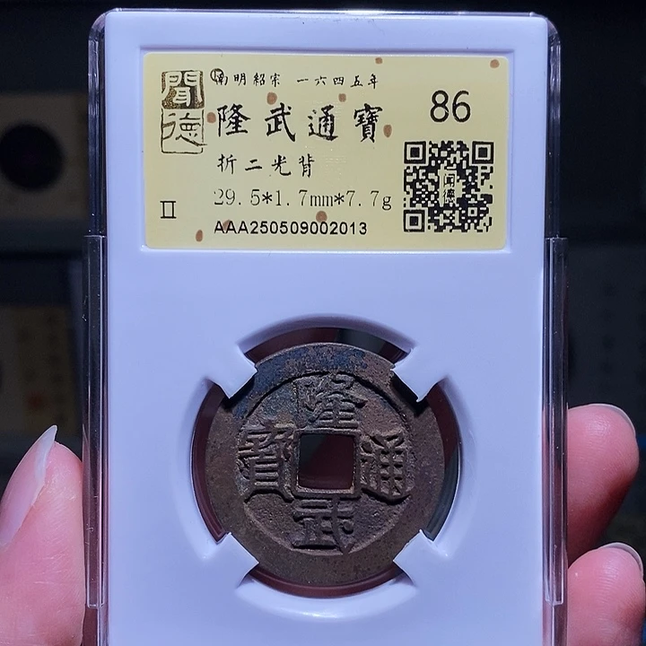 铜瀚海文物A隆武折二光背2013