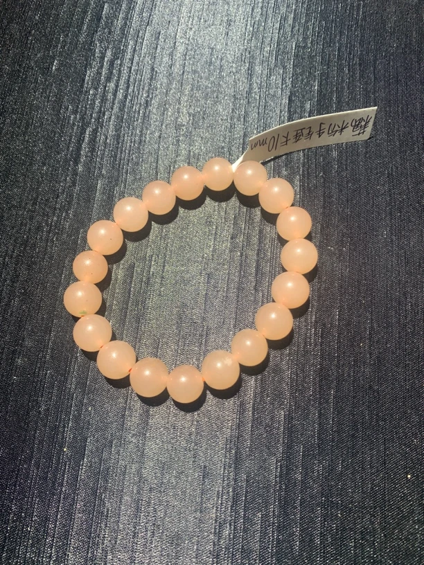 京鸿精选 610卡10mm藕粉色手工定制 拍一发一