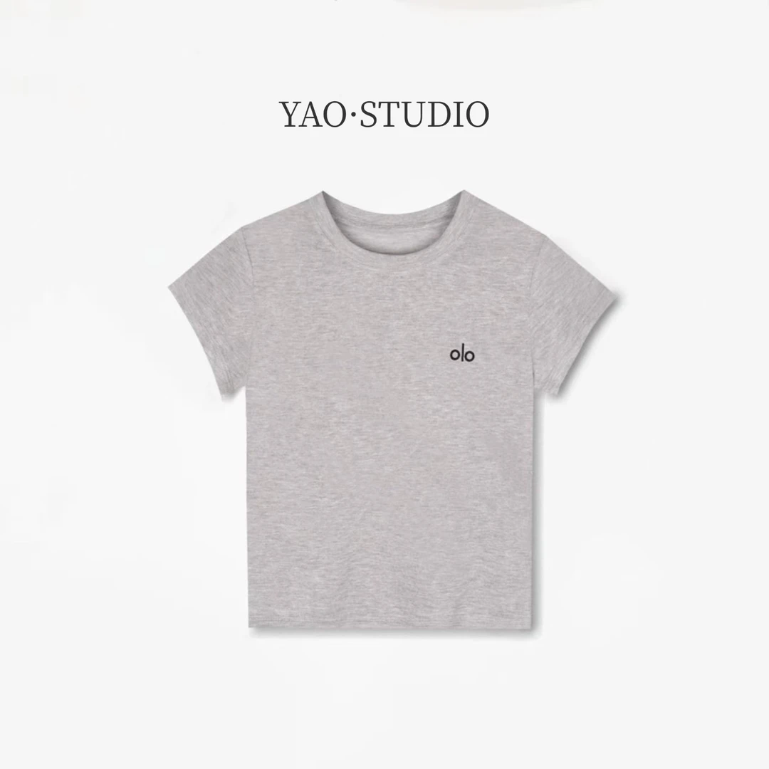 2025新款时尚天丝亚麻刺绣流行款时尚短袖T恤潮流休闲上衣