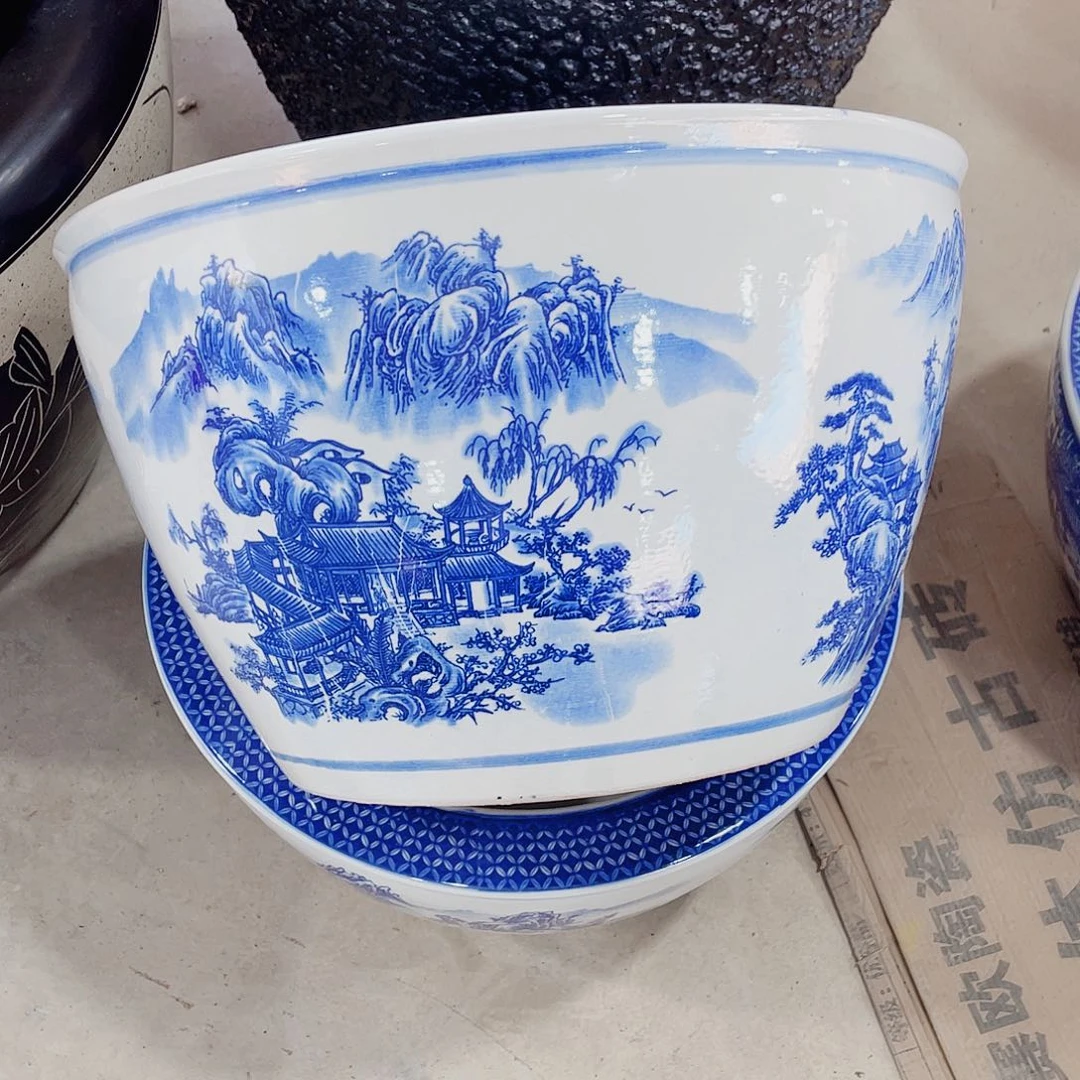 缸瓷器瓷器40高度24瓷器