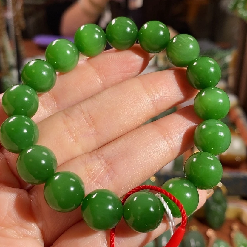 【闪购商品】未镶嵌手链和田玉（碧玉）