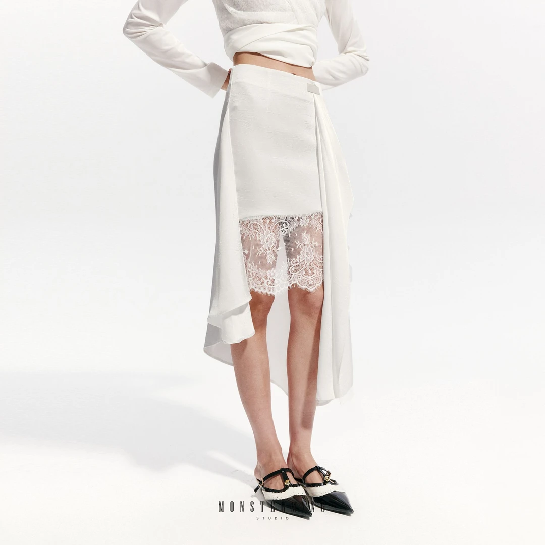 MONSTERMING 百搭浪漫蕾丝半裙