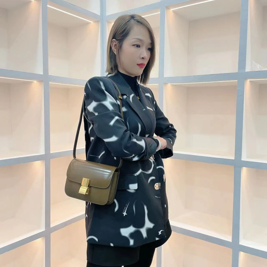 5047【篮子姐专属】2025新款时尚单肩洋气秋冬潮流女包真皮包