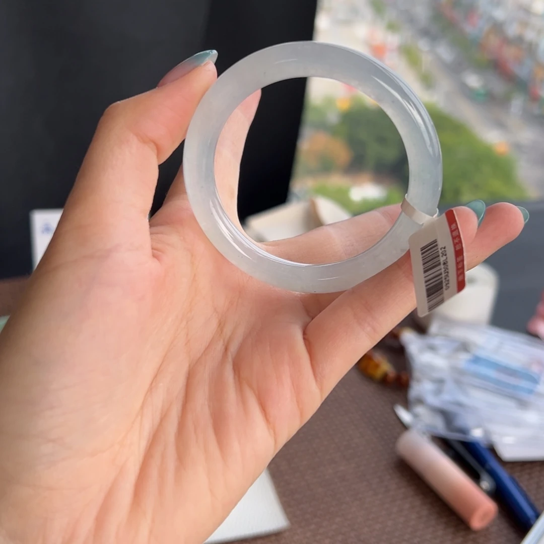 翡翠未镶嵌手镯7号 50.8