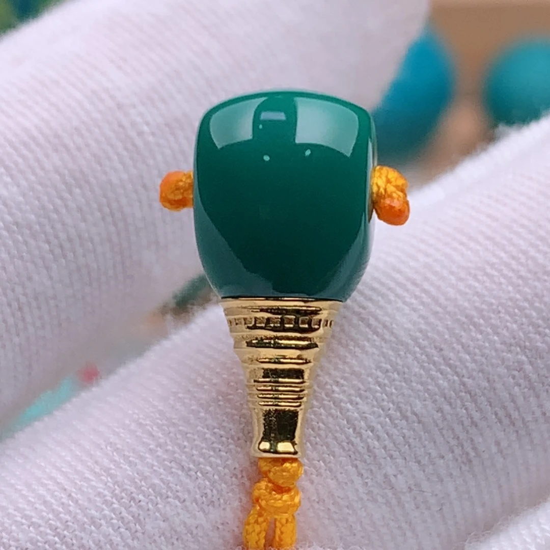 18K金镶嵌绿松石珠宝奇石