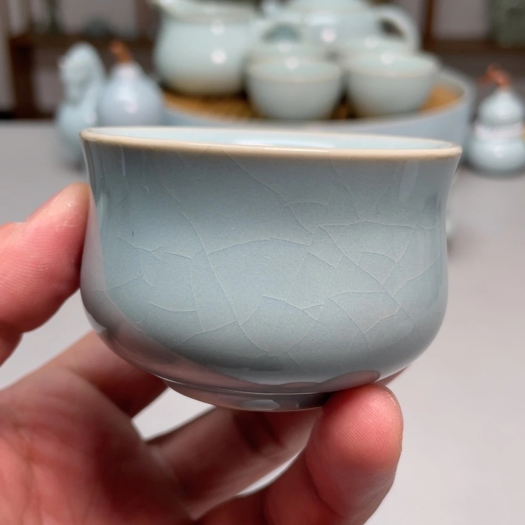 木***木瓷天青色张君老师如意杯
