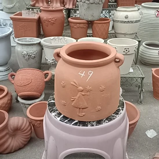 莲***儿红陶透气吸水性花盆吸水性花盆吸水性