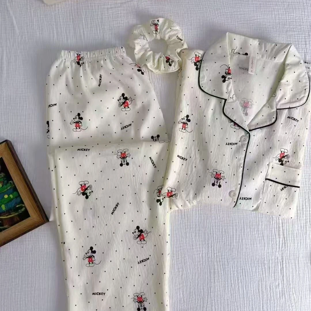 2025秋冬新款云朵棉超柔软少女睡衣带头花