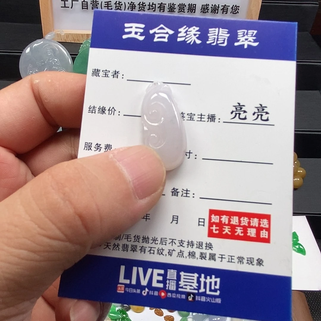 翡翠未镶嵌吊坠(不含链)翡翠挂件