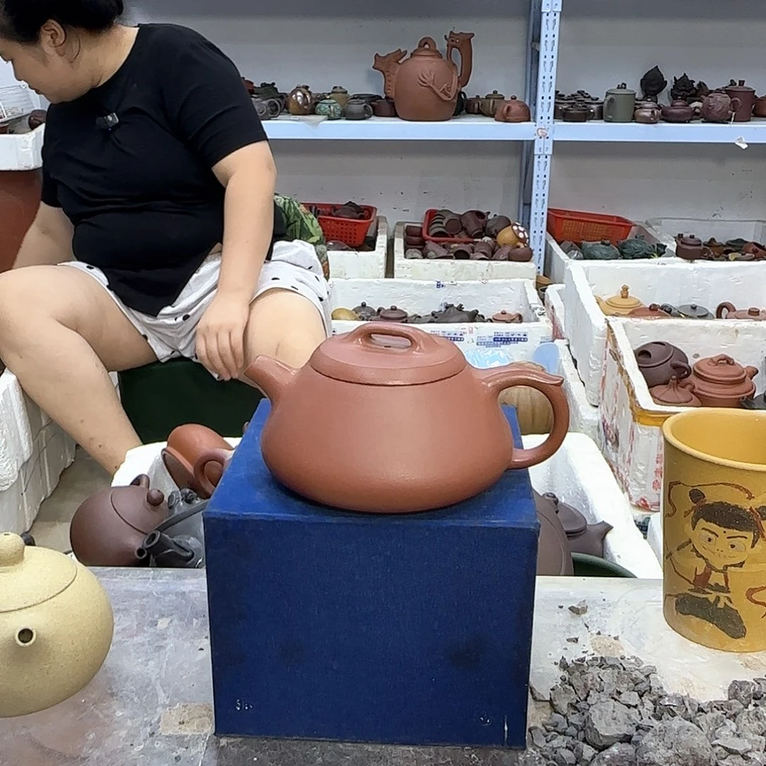 茶壶紫砂宜兴紫砂壶壶瑕疵处理