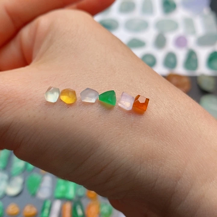 定制翡翠未镶嵌切割面